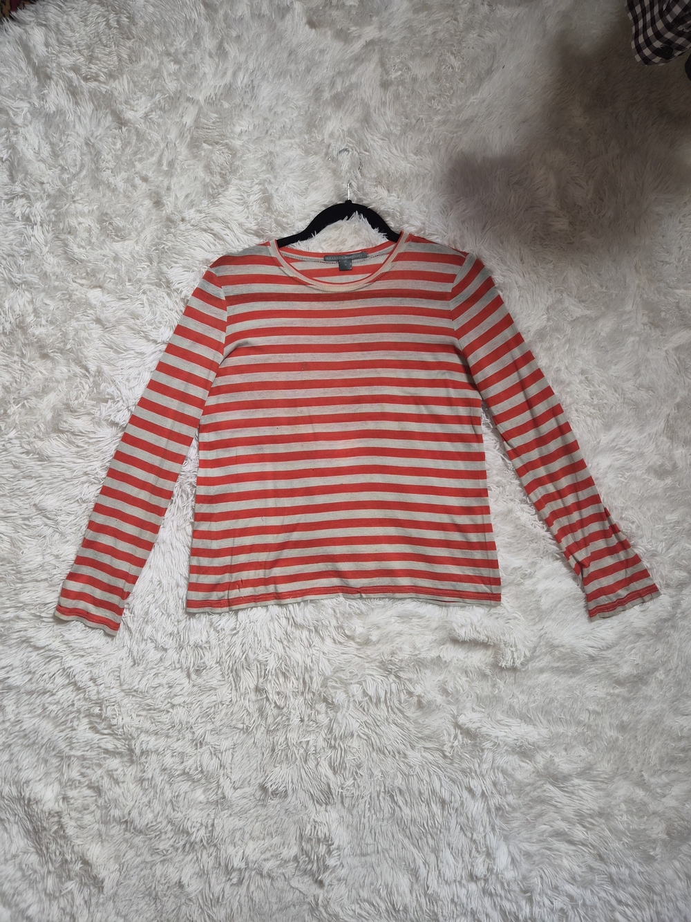 Designer Proenza Schouler Long Sleeve Shirt Top Tshirt Tee Stripes Size Large L